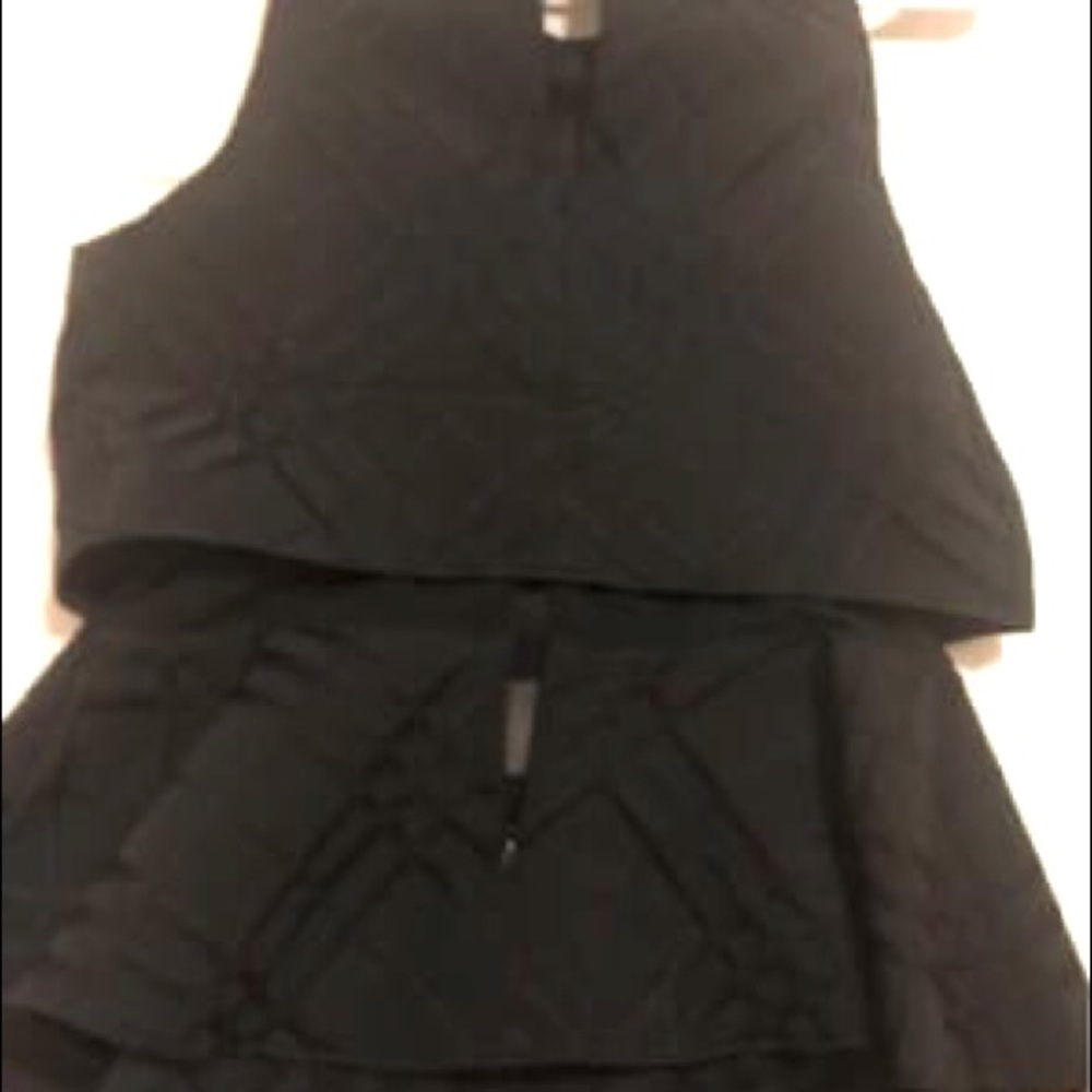 Peplum top, crop and peplum combined